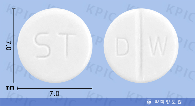 스타졸정의 약품 형태 사진